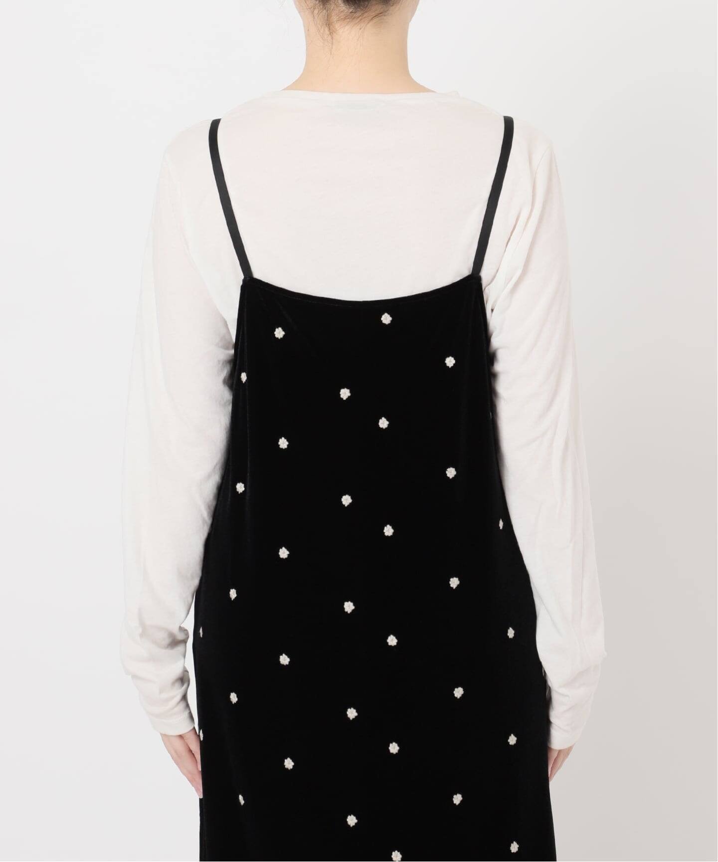 B.C STOCK｜《追加3》【WEB限定】手洗い可 / ベロアフラワー刺繍