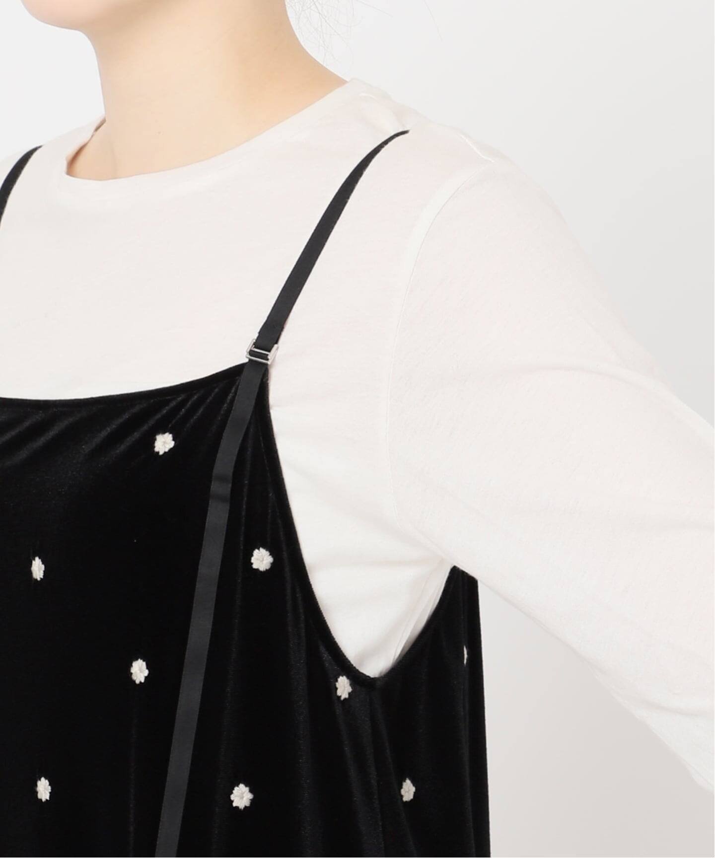 B.C STOCK｜《追加3》【WEB限定】手洗い可 / ベロアフラワー刺繍