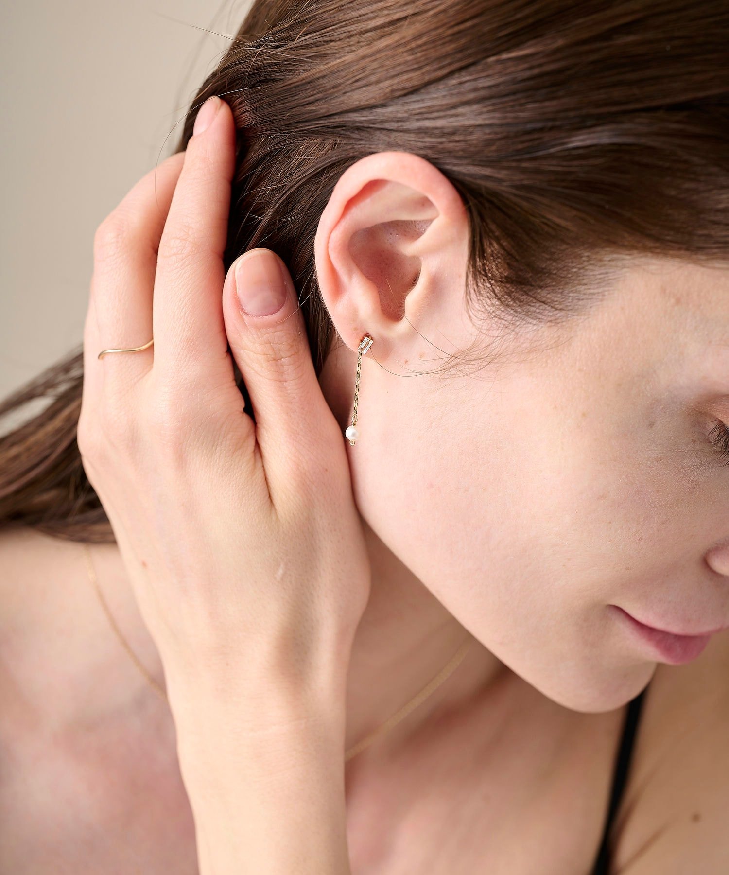 ete｜パール/ホワイトトパーズ ピアス | Rakuten Fashion(楽天