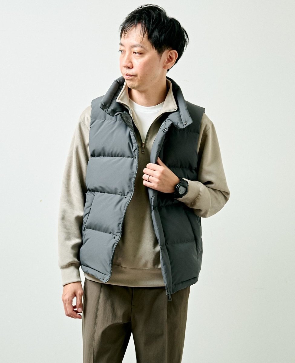 MEN'S MELROSE｜マットタフタダウンベスト | Rakuten Fashion(楽天