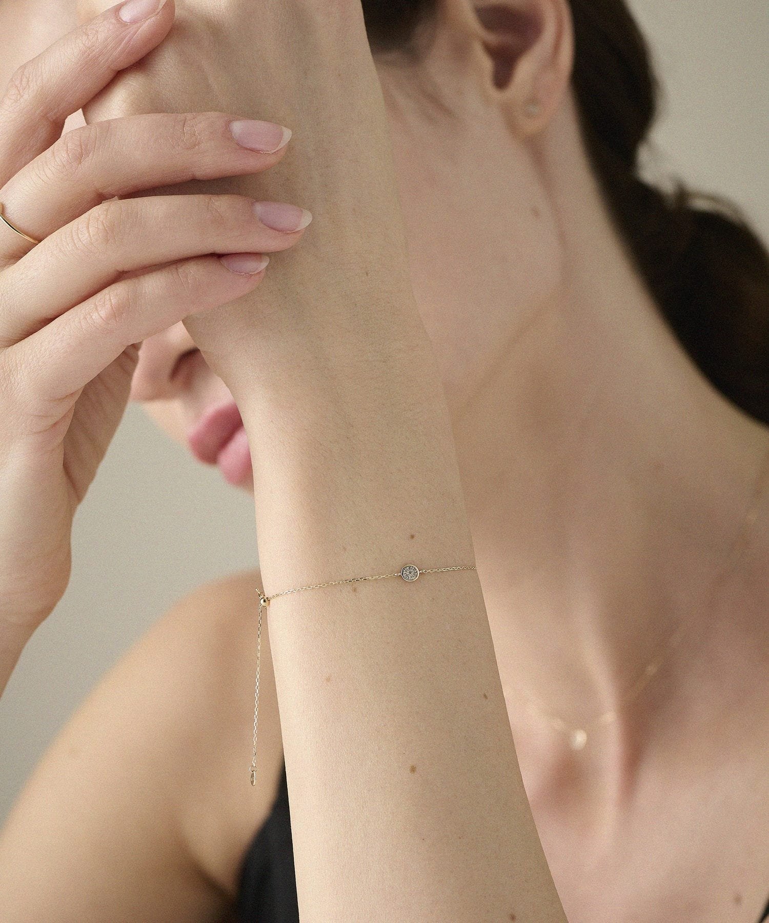 ete｜K10YG ブリリアント ブラウンダイヤモンド ブレスレット