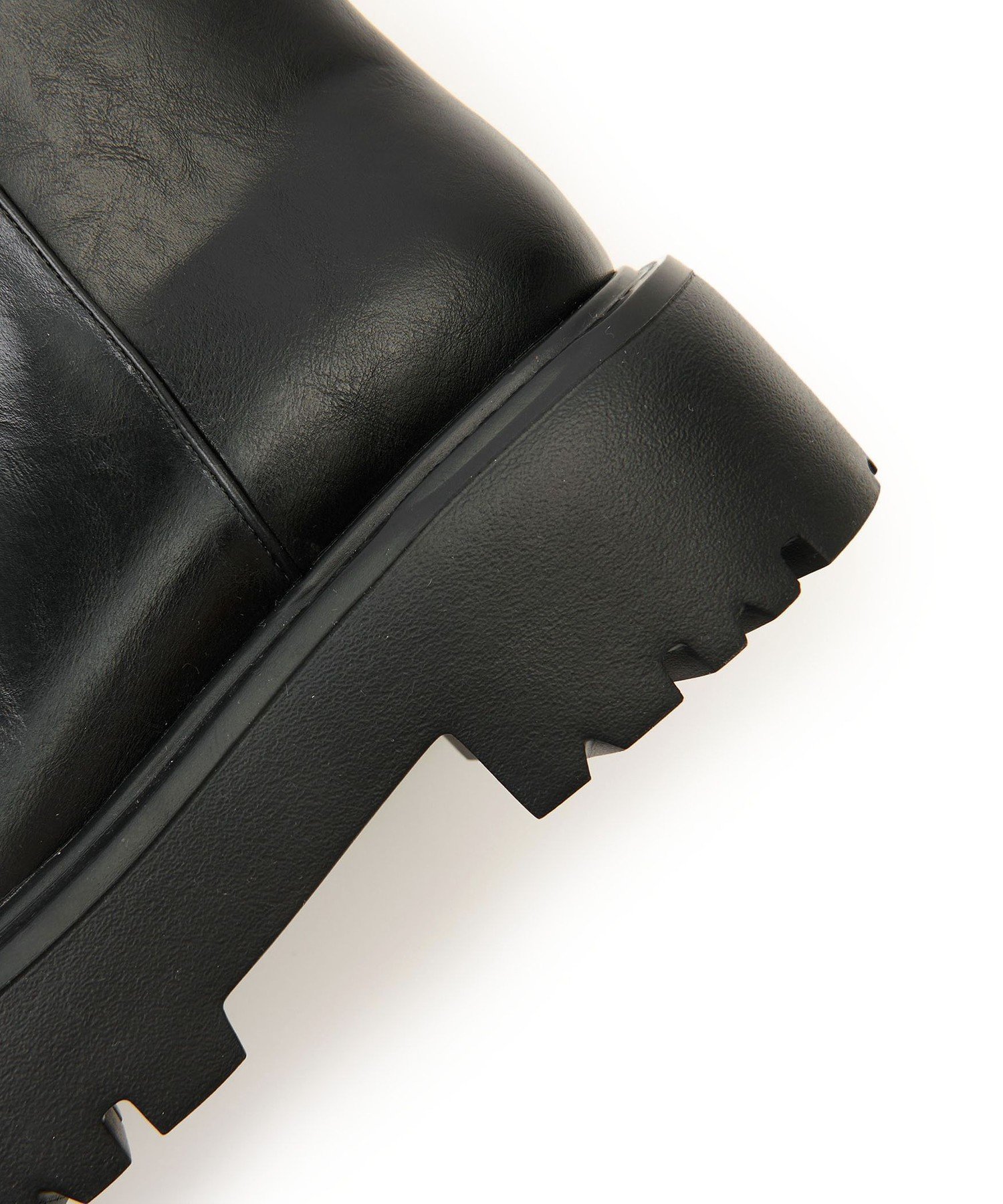 美品 SYユナイテッドアローズ <SY>ボリュームソールプレーンロングブーツ厚底 SY＞ボリュームソールプレーン ロングブーツ55○↑