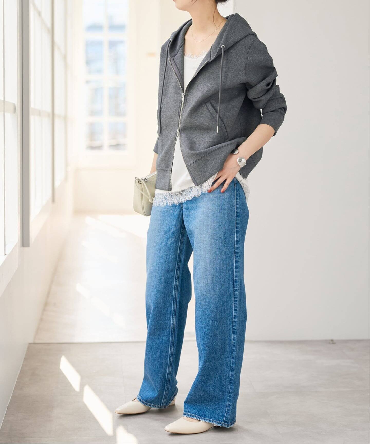 Spick & Span｜《追加4》ストレッチジップフードパーカー | Rakuten