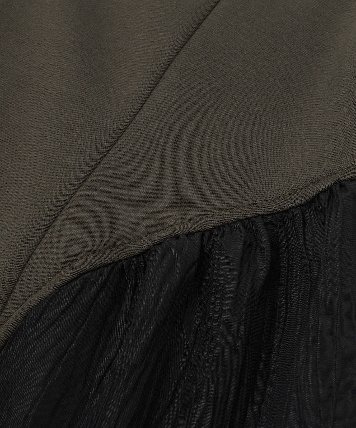 ADAM ET ROPE'｜【WEB限定】フロントZIPコンビギャザーワンピース