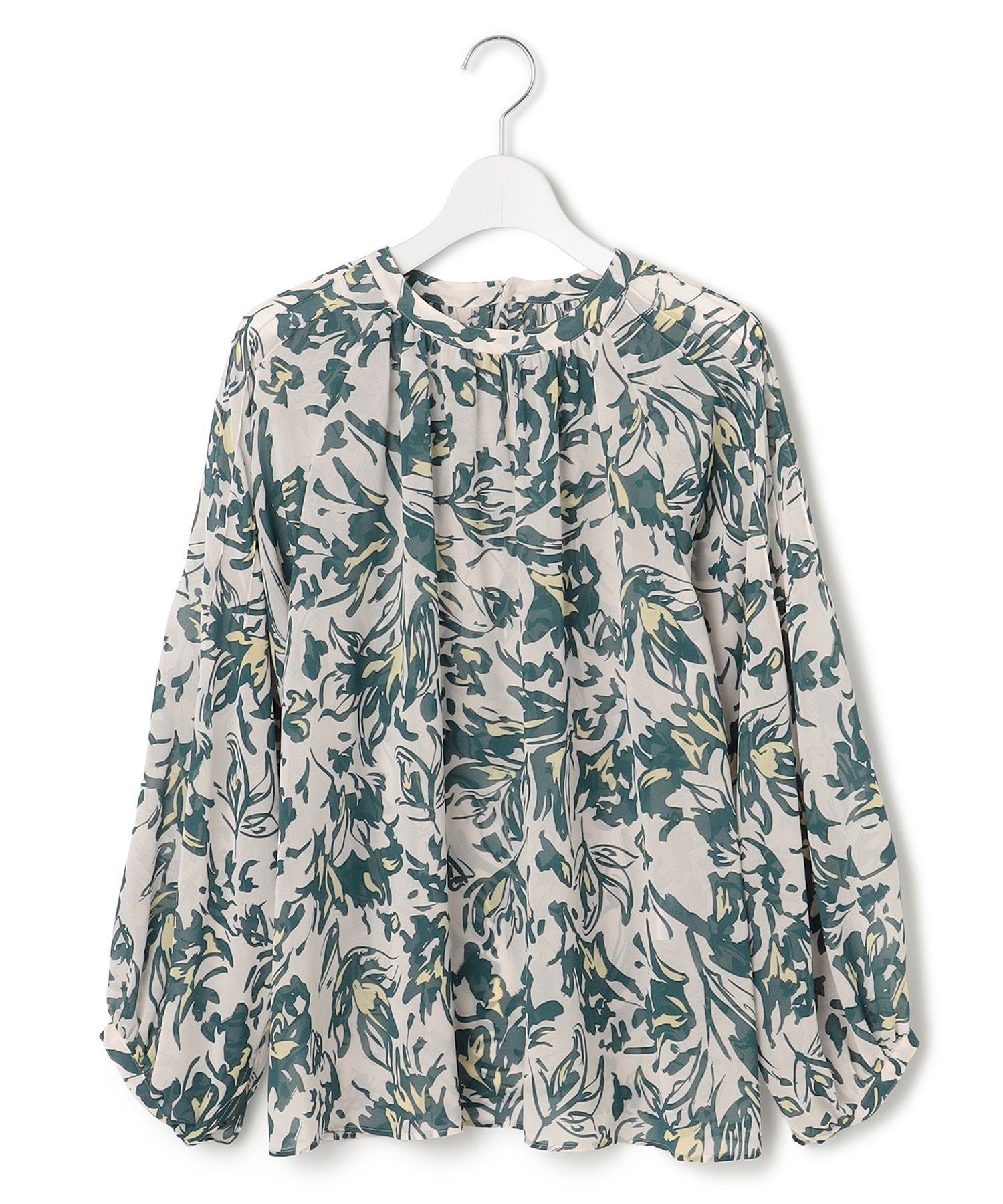 23区｜【洗える】ニュアンスフラワー プリント ブラウス | Rakuten