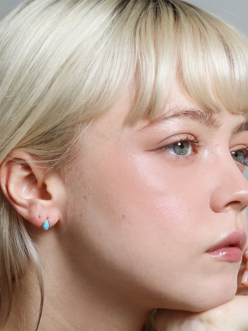 cui-cui｜ターコイズ ピアス | K18 | Rakuten Fashion(楽天
