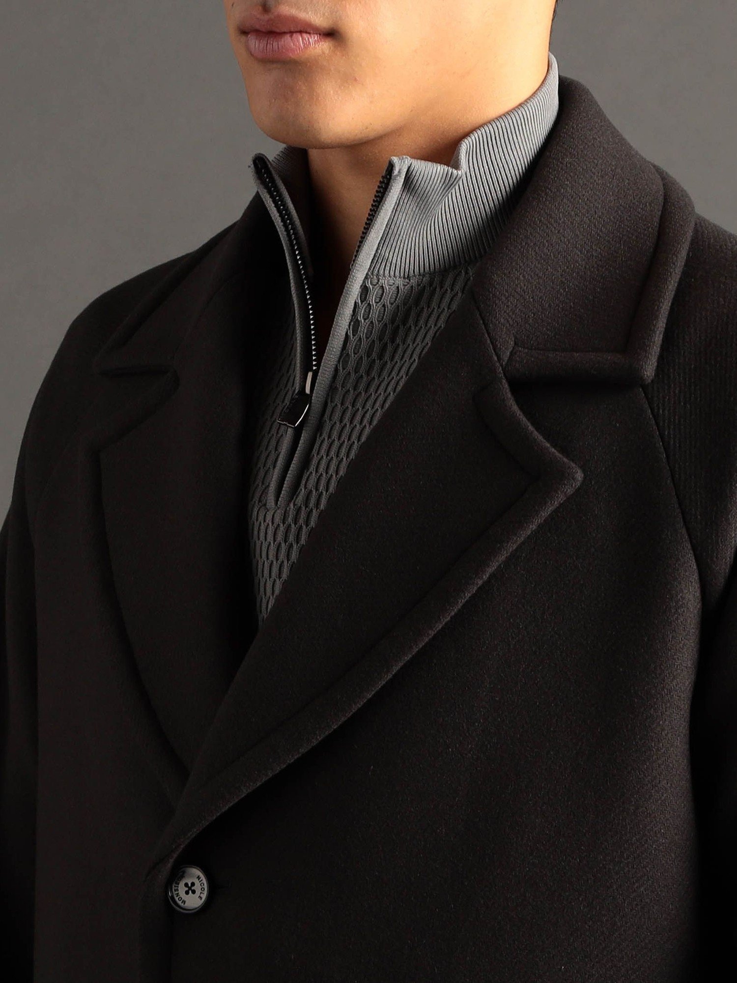 NICOLE｜MILIOR カシミヤ混ウールメルトン チェスターコート | Rakuten