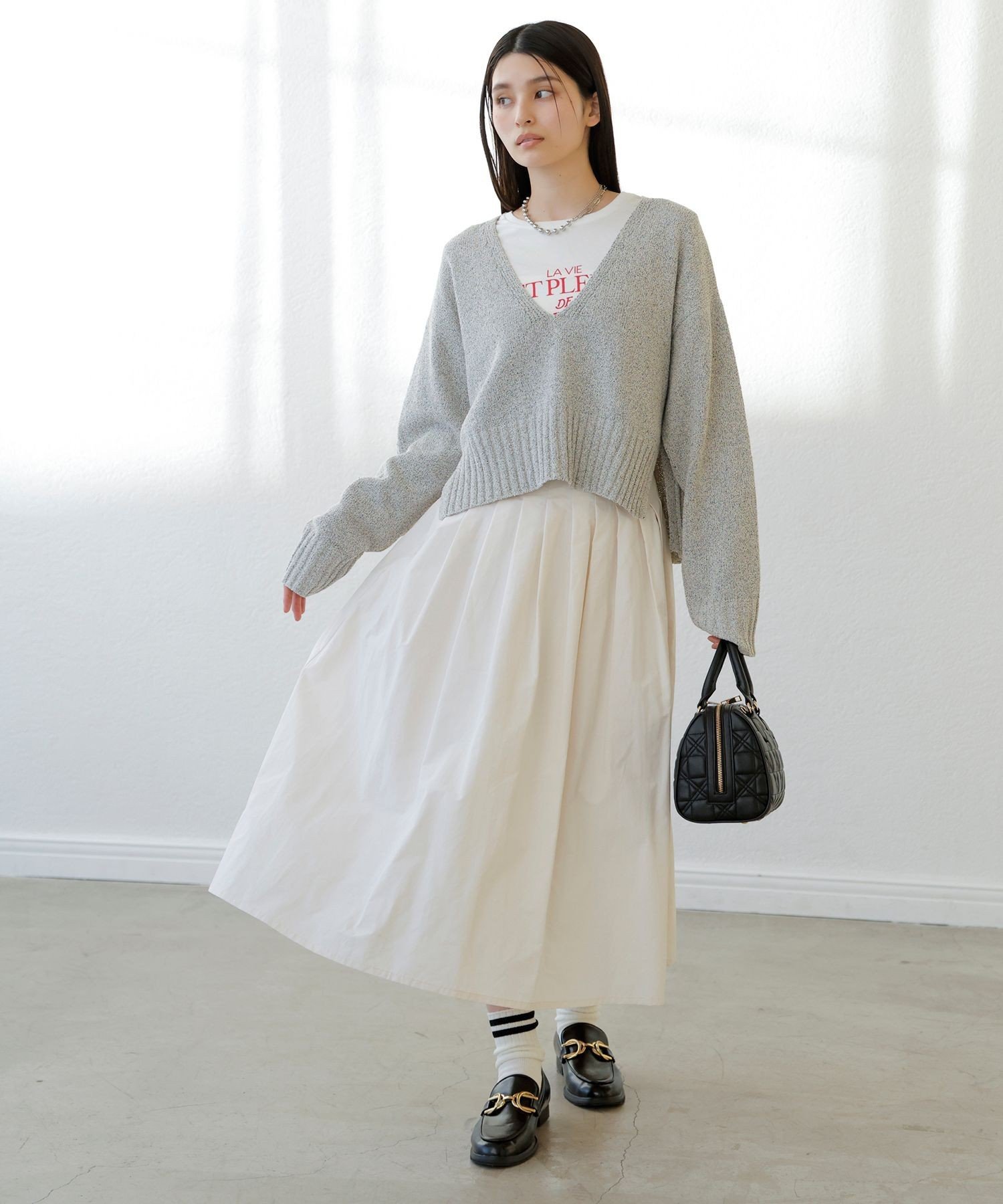 VIS｜【洗える】タックプリーツフレアスカート | Rakuten Fashion(楽天