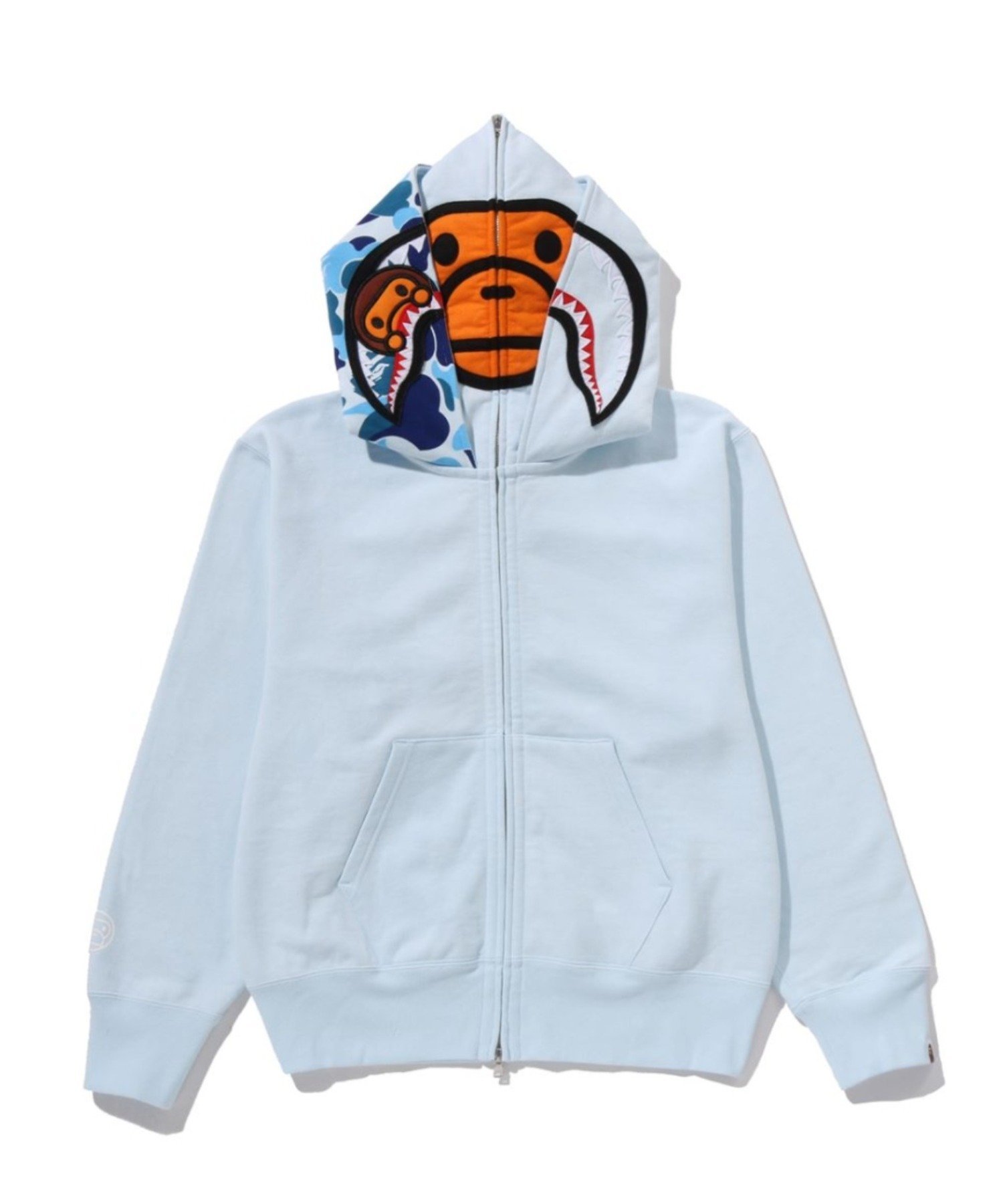 A BATHING APE｜MILO SHARK FULL ZIP DOUBLE HOODIE | Rakuten Fashion