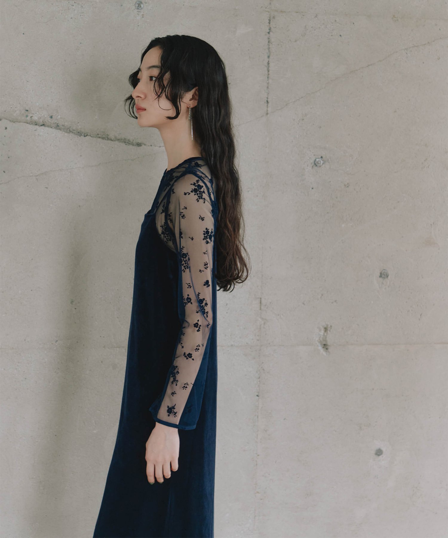 kaene｜フロッキーベロア2wayドレス|結婚式二次会同窓会謝恩会お呼ばれ