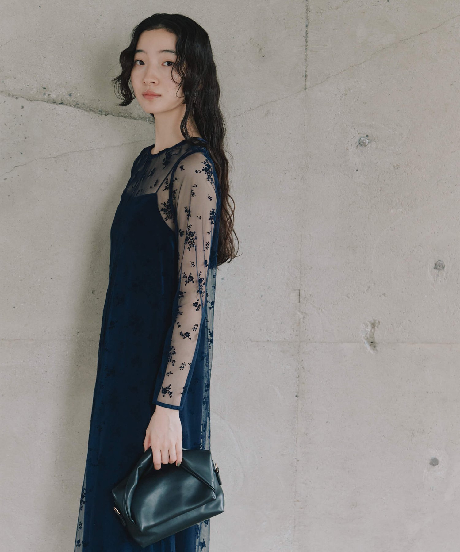 kaene｜フロッキーベロア2wayドレス|結婚式二次会同窓会謝恩会お呼ばれ