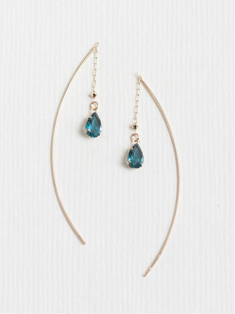 cui-cui｜K10YG ロンドンブルートパーズ ピアス | Rakuten Fashion