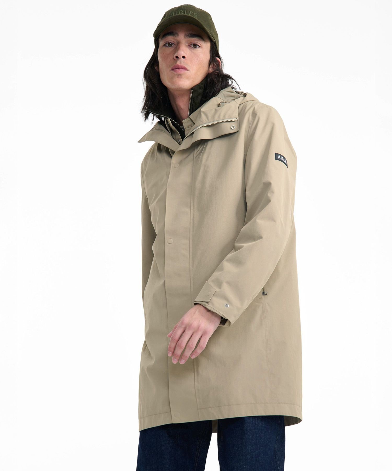 AIGLE｜透湿防水 ロングフーデッドコート | Rakuten Fashion(楽天