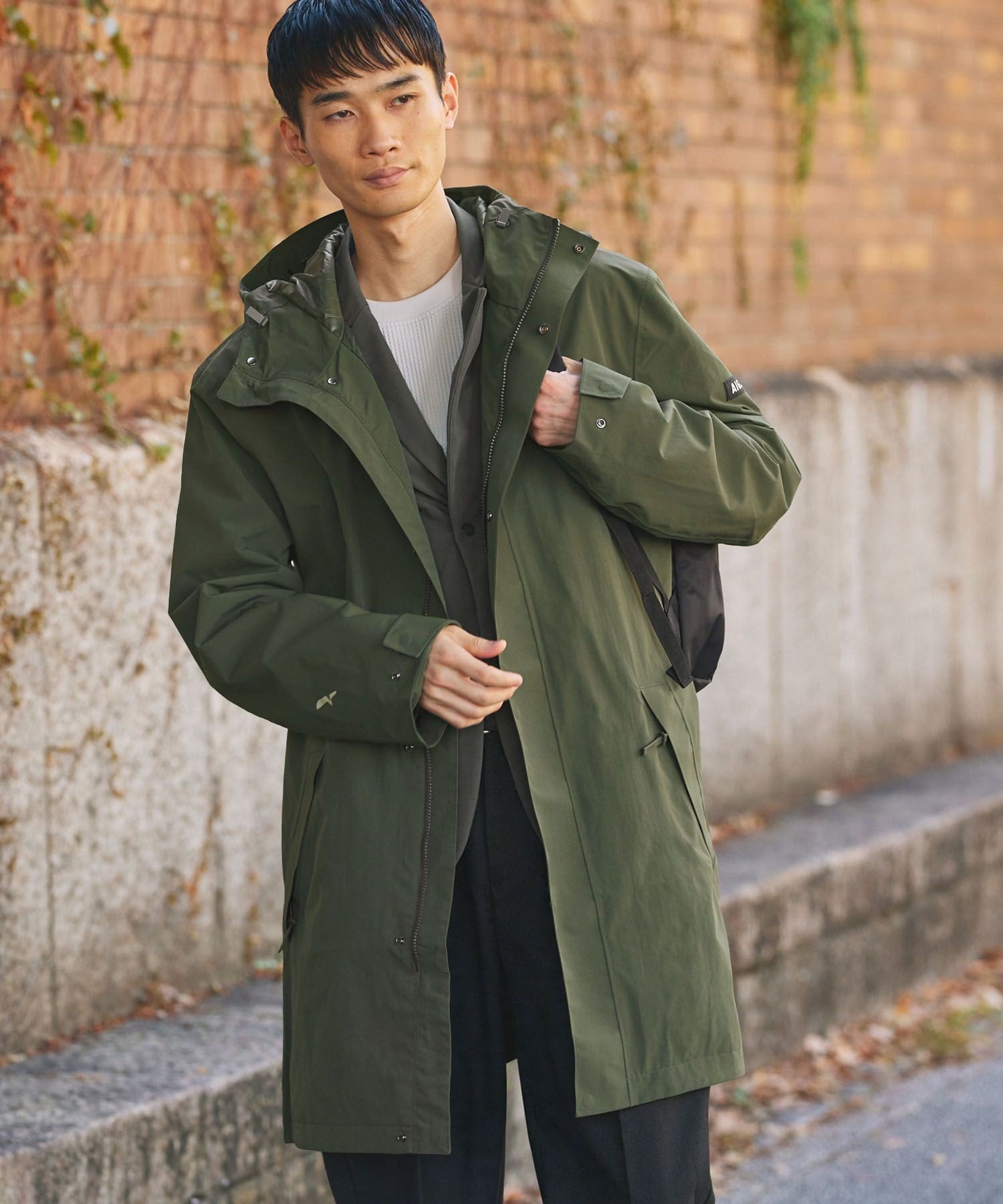 AIGLE｜透湿防水 ロングフーデッドコート | Rakuten Fashion(楽天