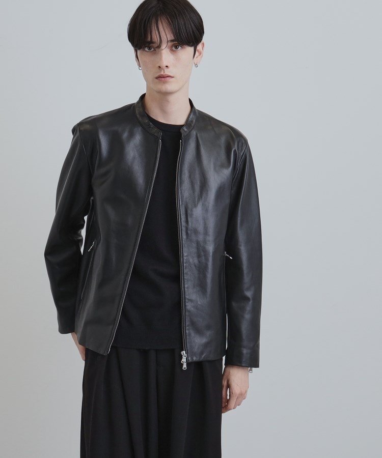 tk.TAKEO KIKUCHI｜【本革】ラムレザーシングルライダース | Rakuten