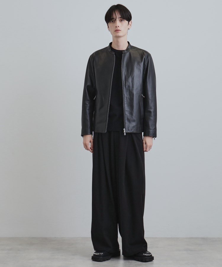 tk.TAKEO KIKUCHI｜【本革】ラムレザーシングルライダース | Rakuten