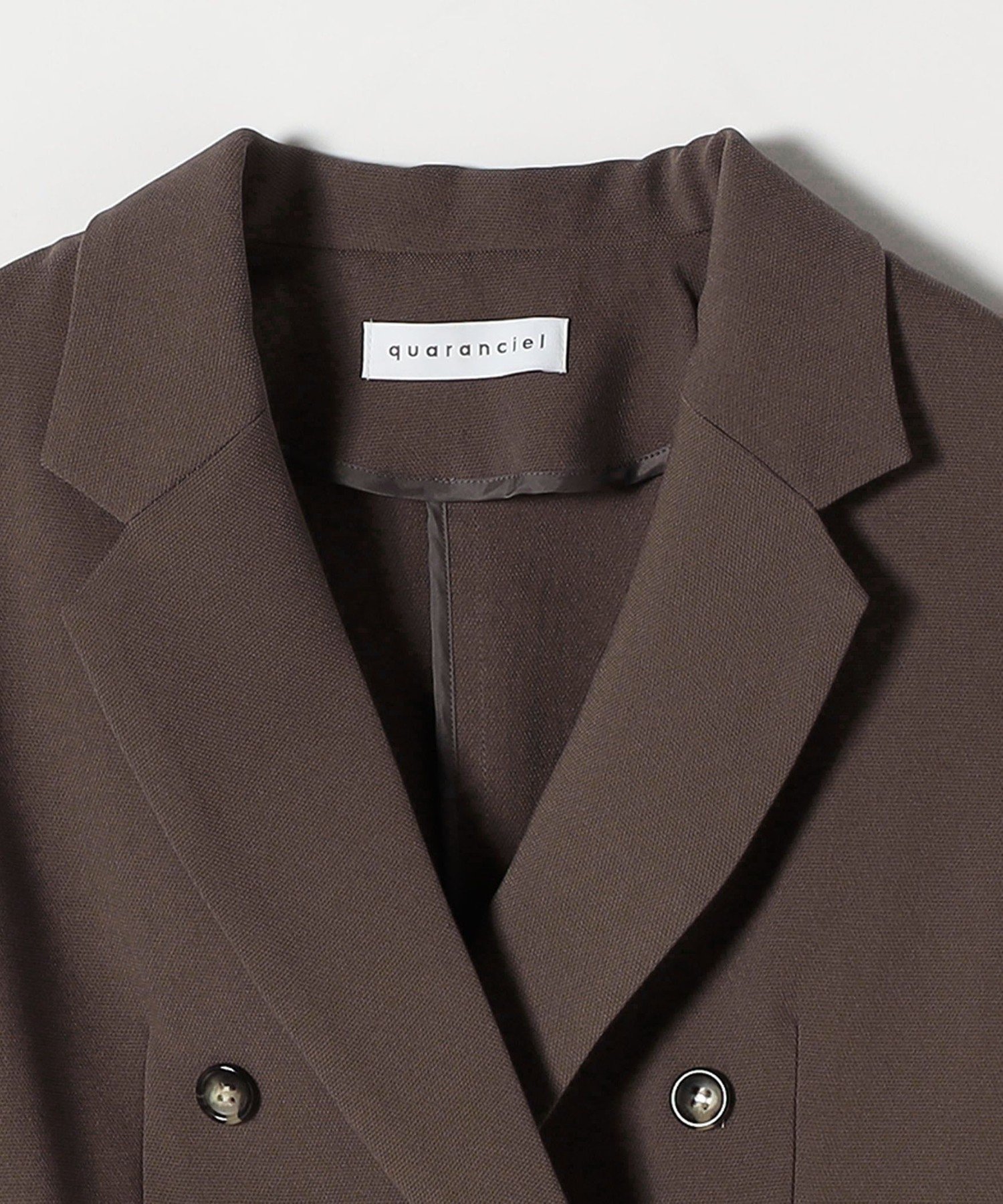 黒 ダブルブレスト テーラードジャケット ヴァン Vin ダブルブレストテーラードジャケット （ブラック