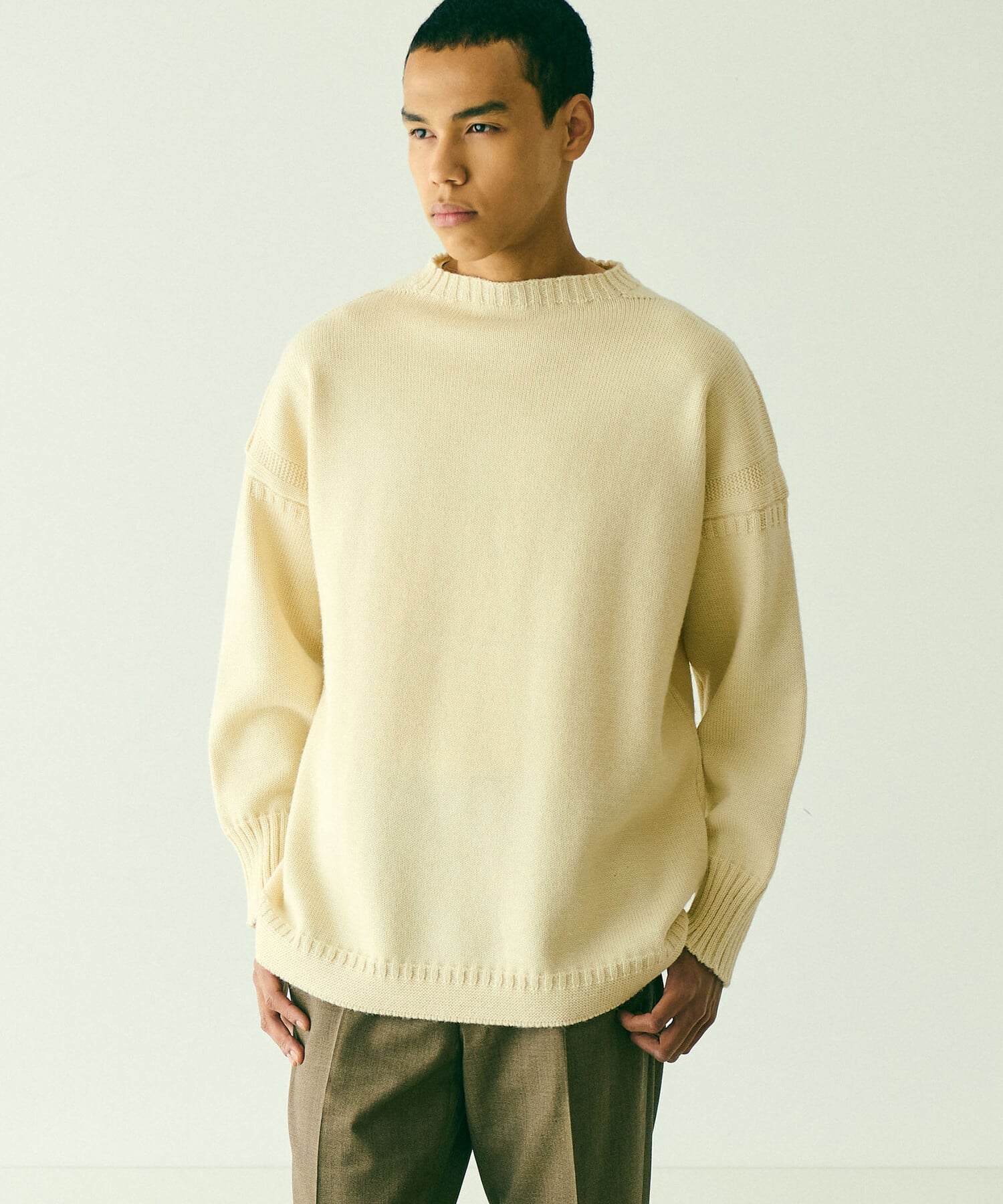 セルゲイ♡ トラディショナル ウールガンジーセーター 48サイズ Bshop｜Le Tricoteur | <別注>トラディショナル ウールガンジー