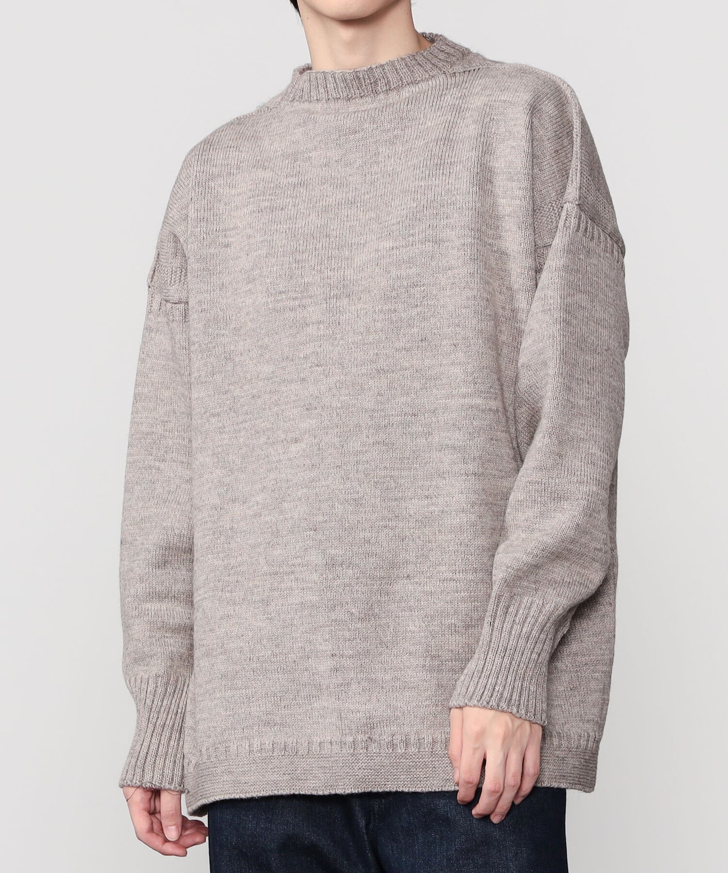 セルゲイ♡ トラディショナル ウールガンジーセーター 48サイズ Bshop｜Le Tricoteur | <別注>トラディショナル ウールガンジー