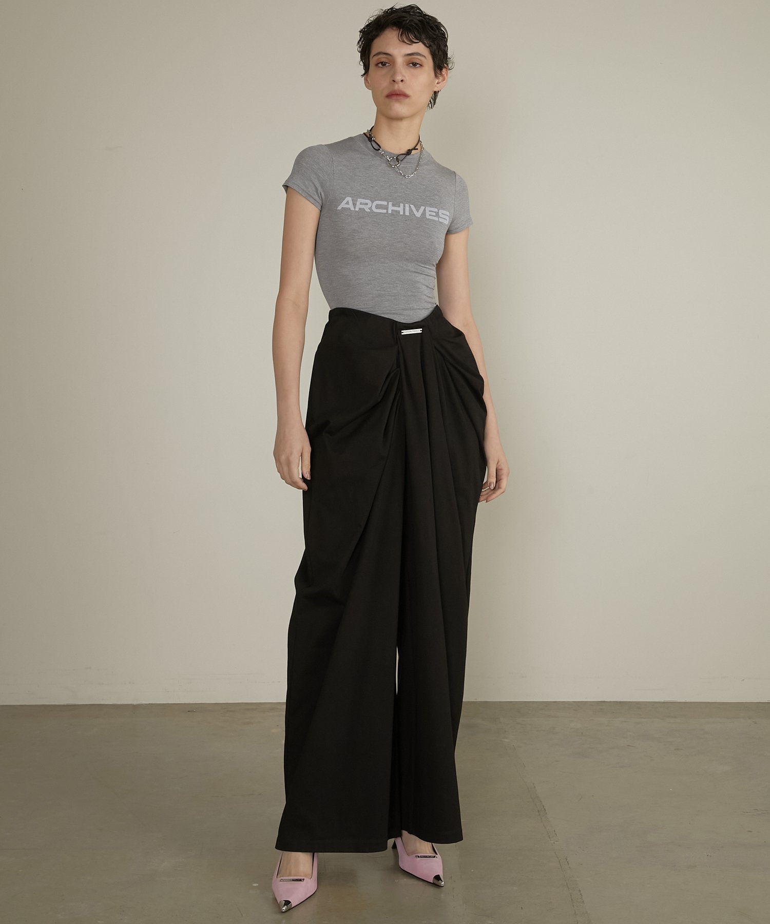 PRANK PROJECT｜ドレープフロントジャージパンツ / Drape Front Jersey