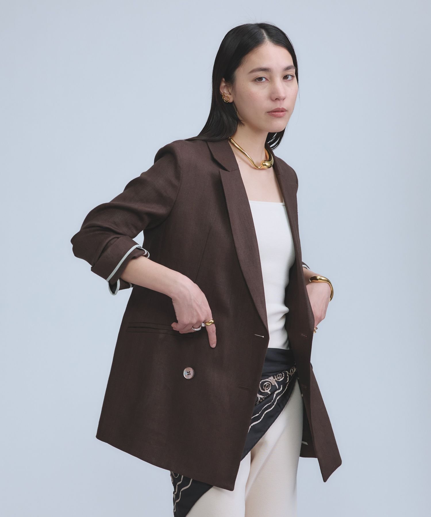 Chaos｜リネンヘリンボンジャケット 【セットアップ可】 | Rakuten