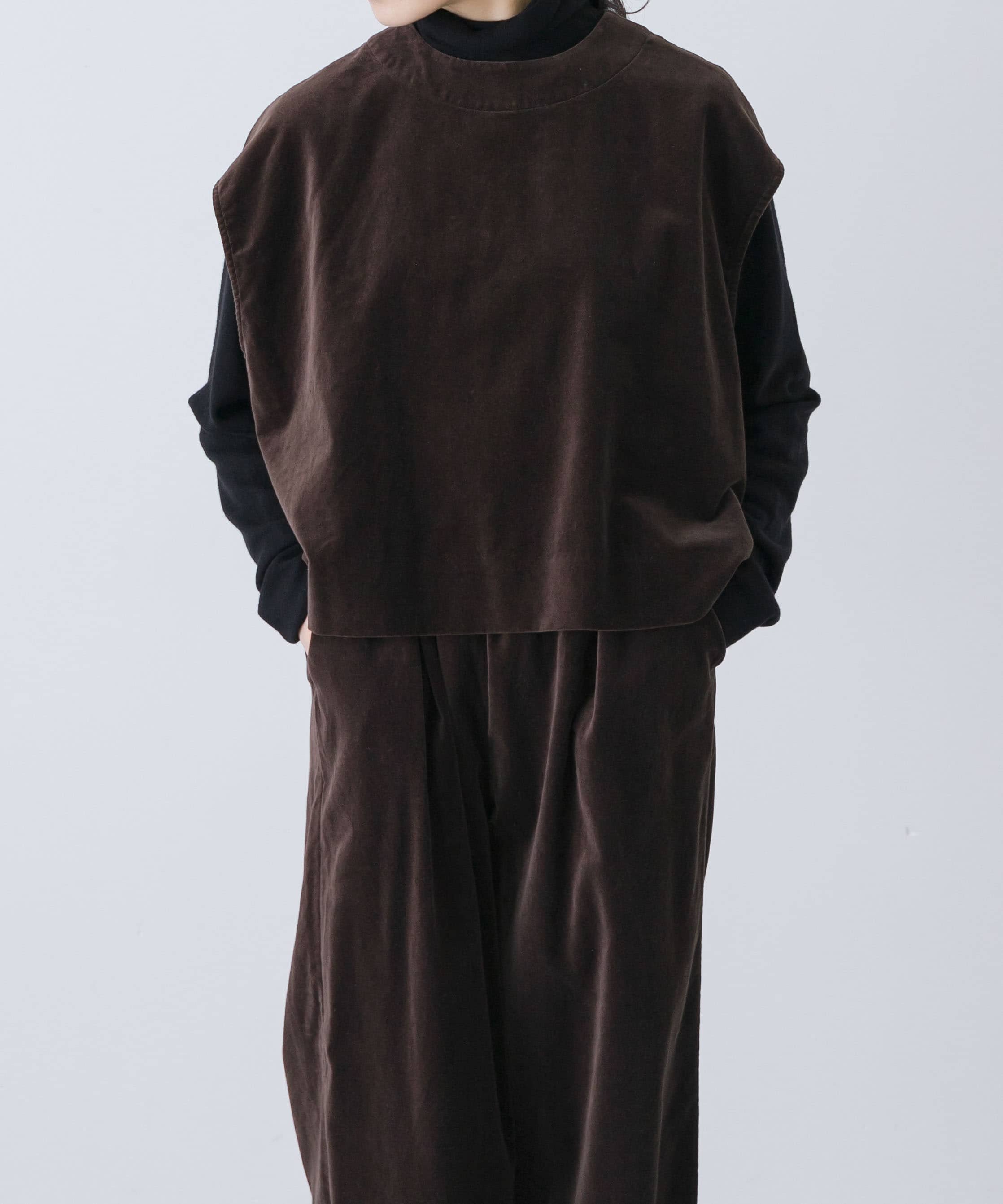 かぐれ｜コットンベルベット2WAYベスト | Rakuten Fashion(楽天