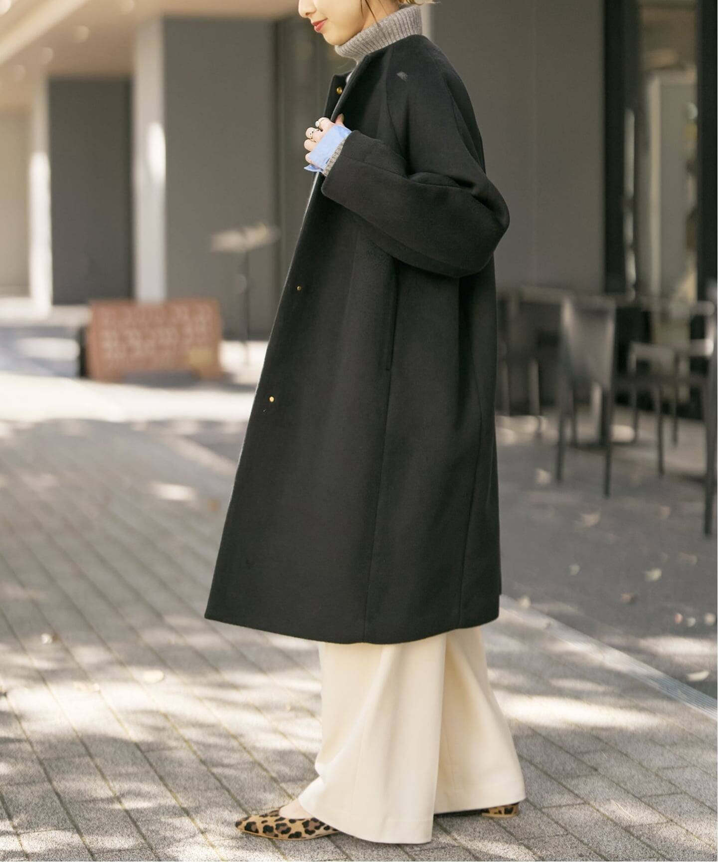 Spick & Span｜《追加》S160ビーバーノーカラーコート | Rakuten