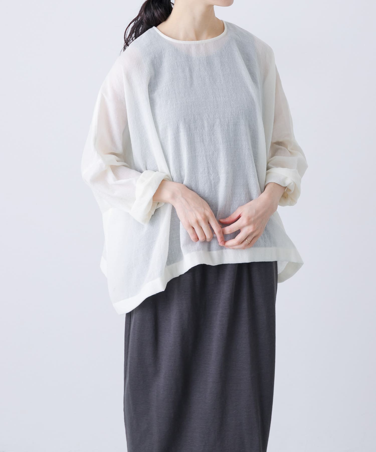 かぐれ｜ウールガーゼワイドプルオーバー | Rakuten Fashion(楽天