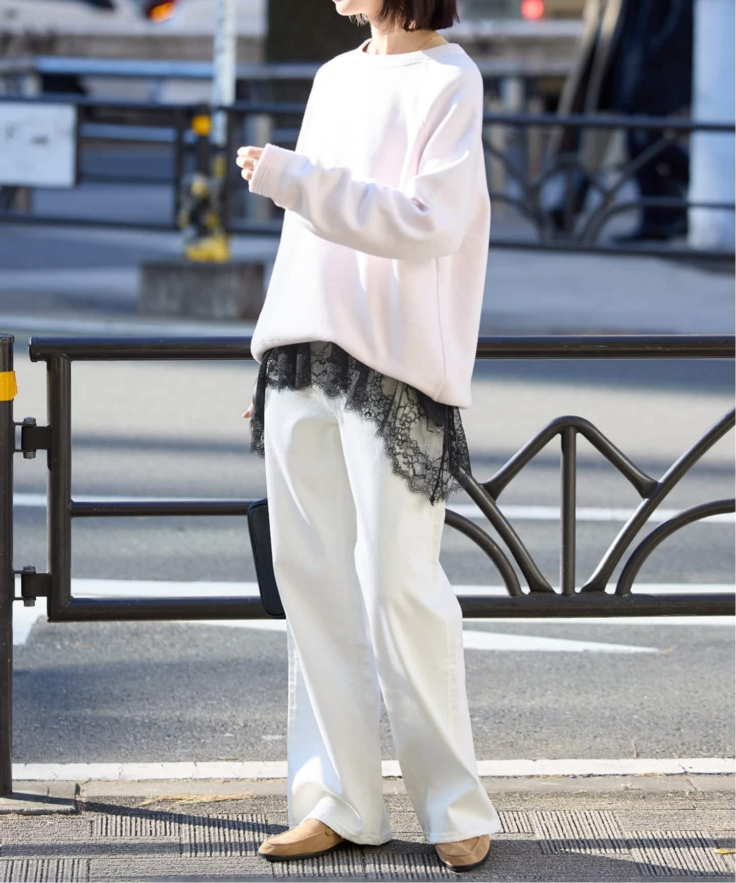 SLOBE IENA｜《追加予約》レースコンビカットソー2 | Rakuten Fashion