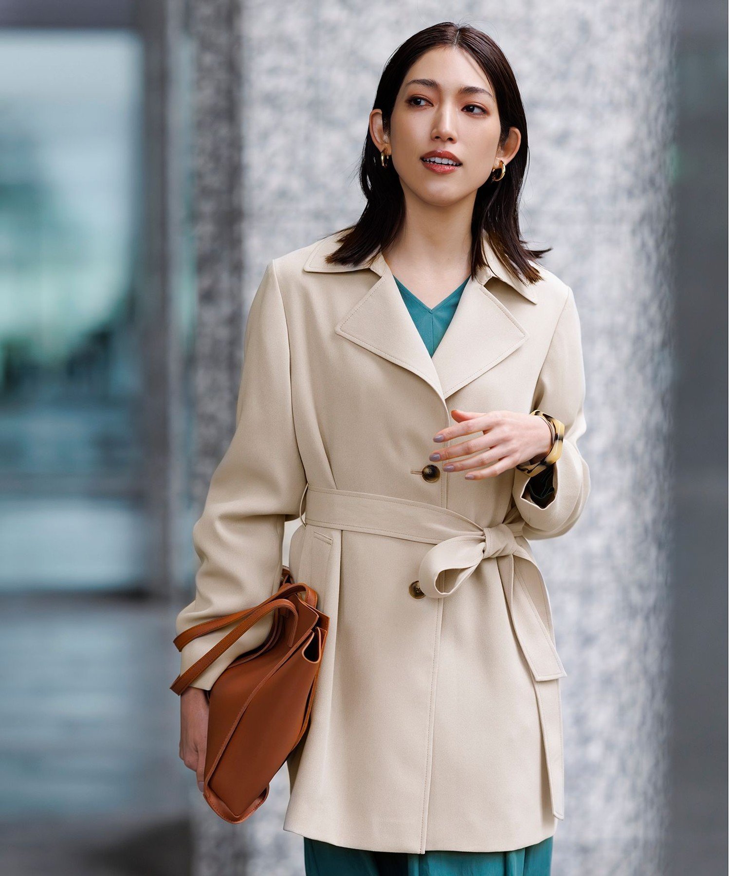 自由区｜トロトレンチミドル丈 コート | Rakuten Fashion(楽天