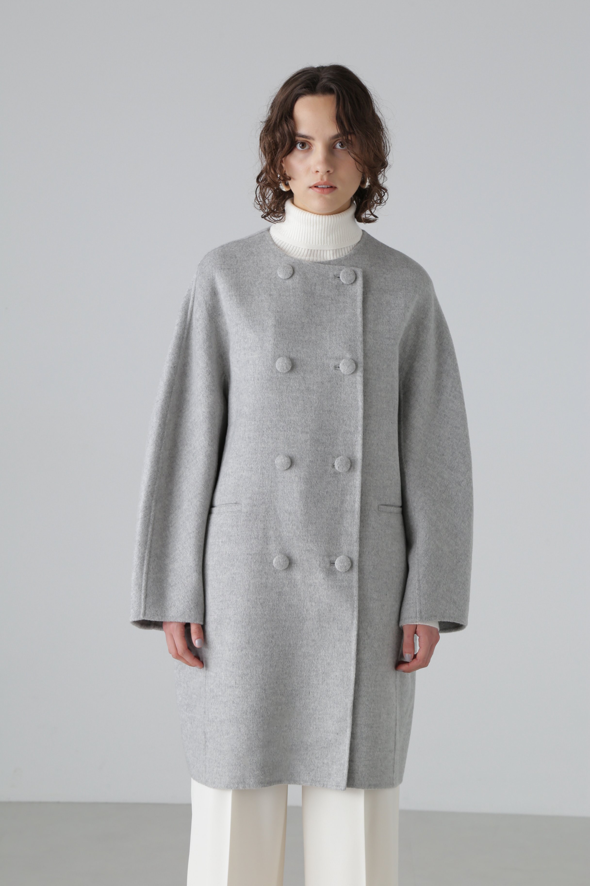 ADORE｜ピュアカシミヤノーカラーコート | Rakuten Fashion(楽天