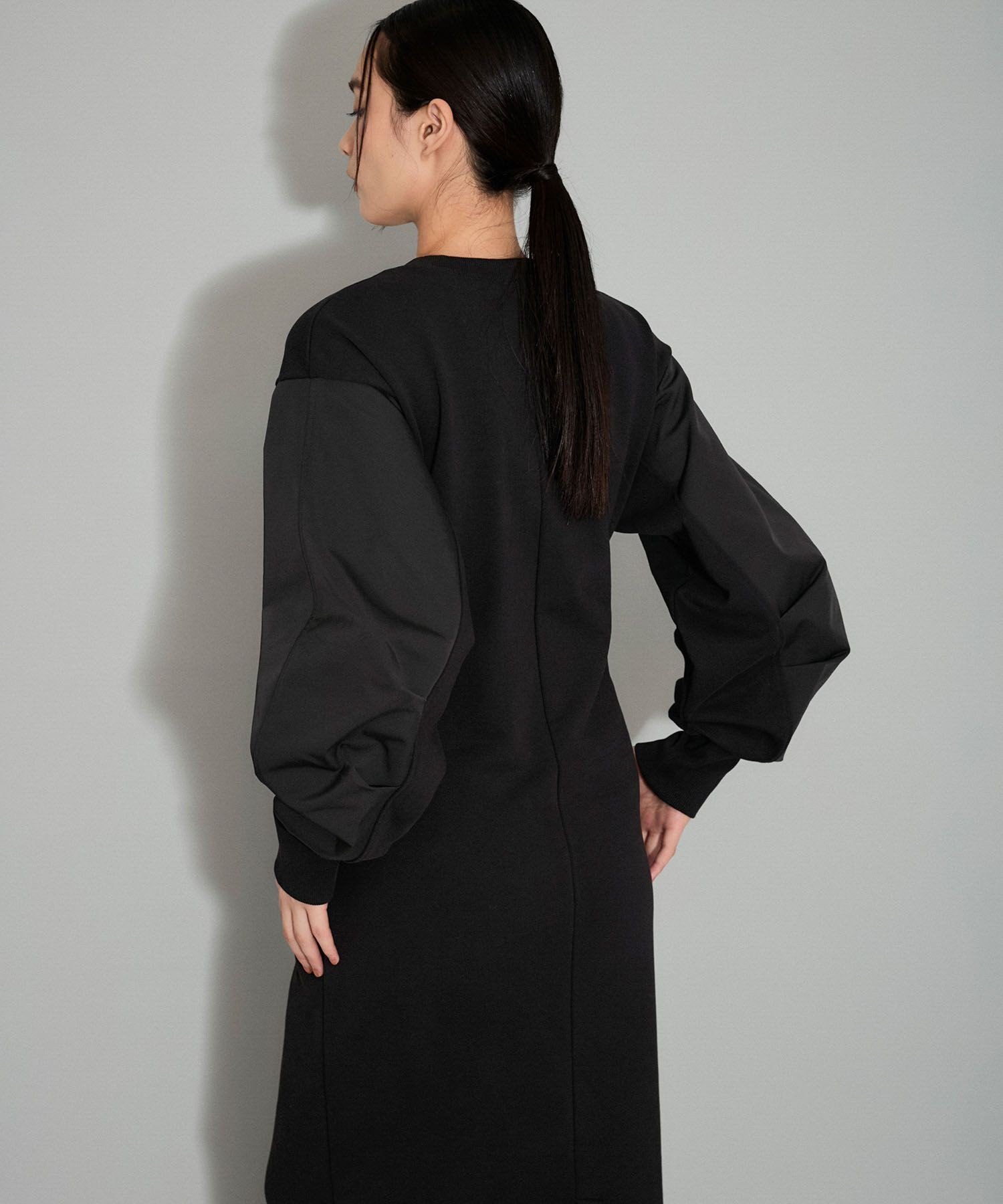 ADAM ET ROPE'｜【WEB限定】スウェットコンビベルテッドワンピース