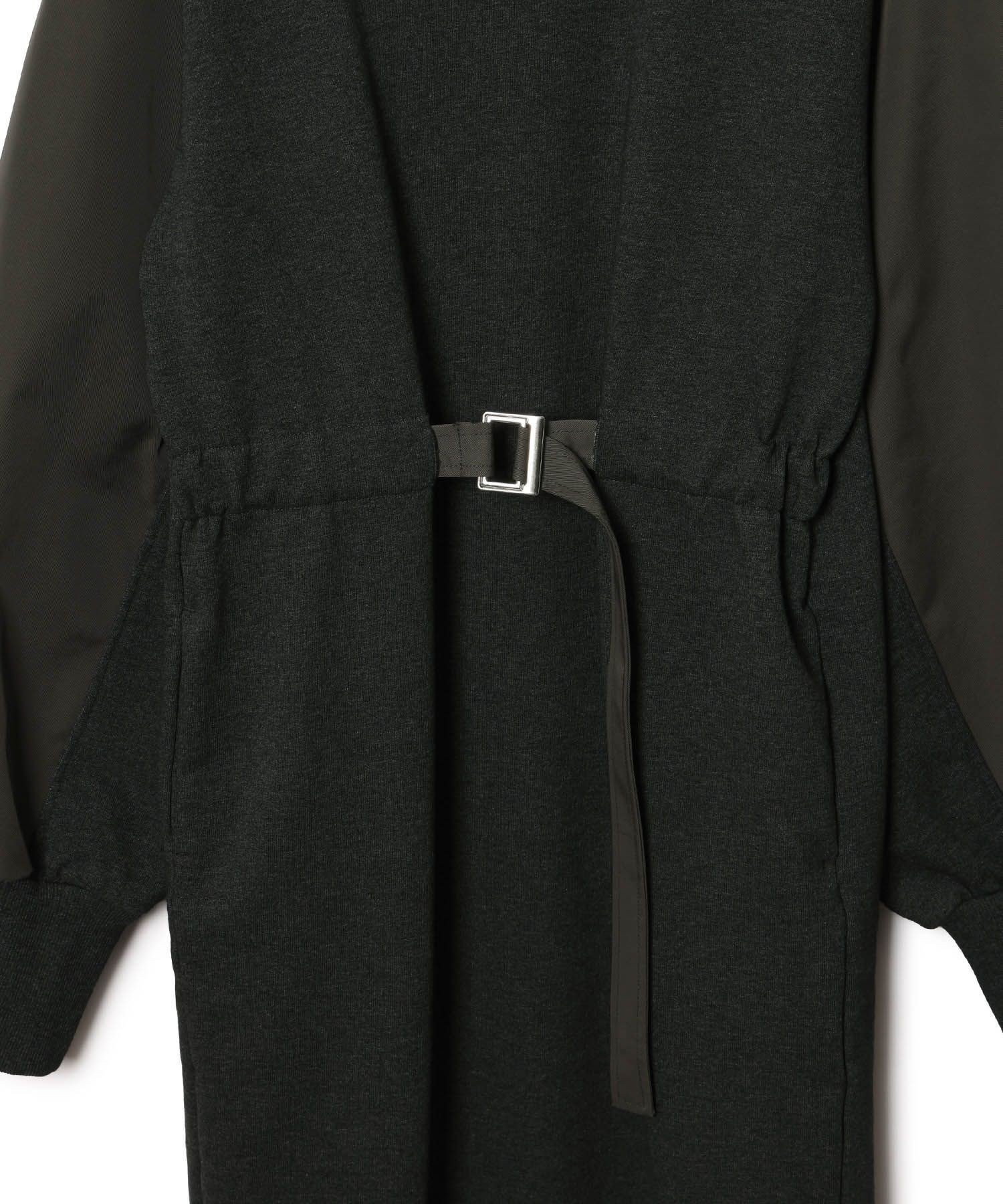 ADAM ET ROPE'｜【WEB限定】スウェットコンビベルテッドワンピース