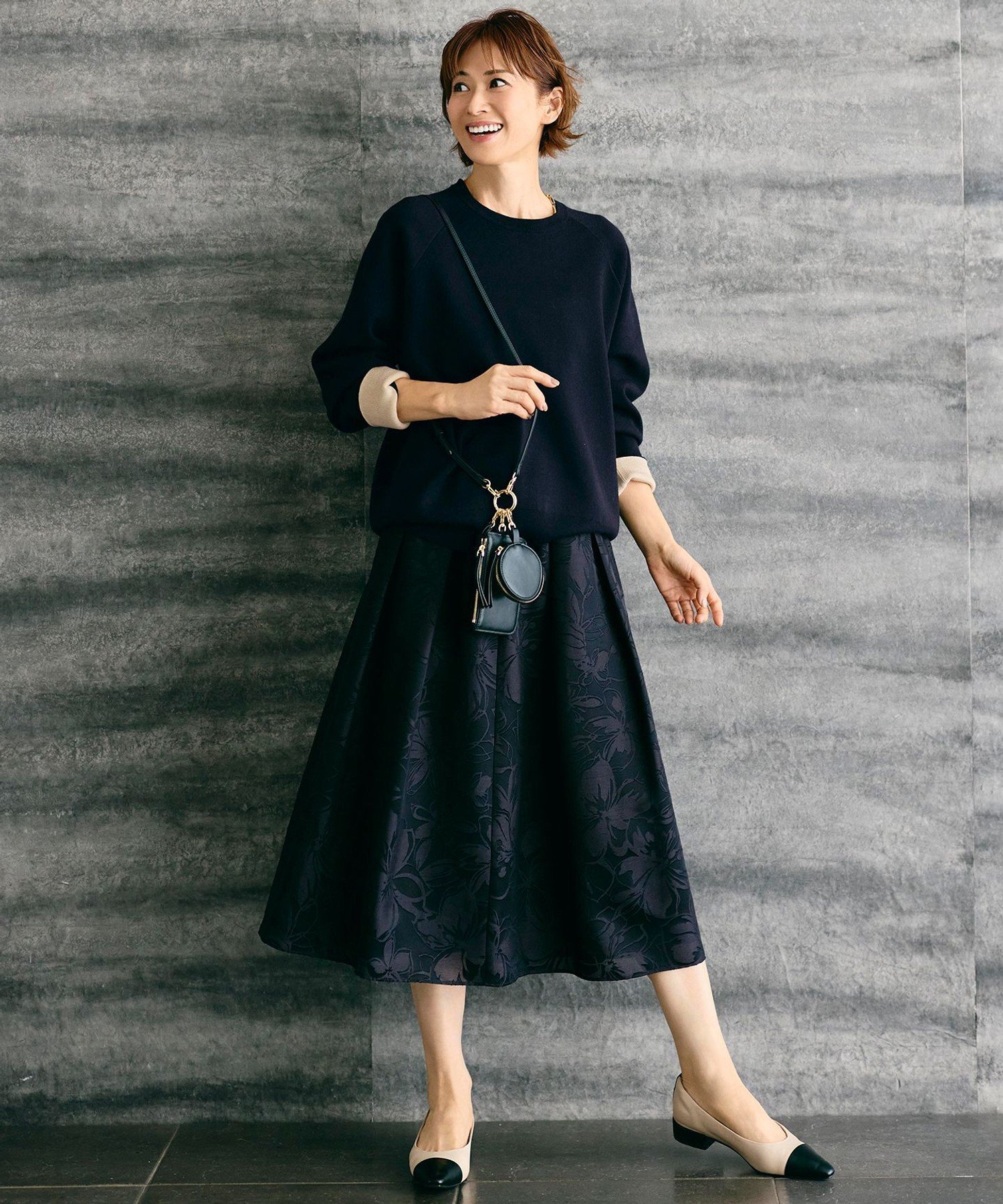 自由区｜【カタログ掲載】スムージーラグランスリーブ ニット