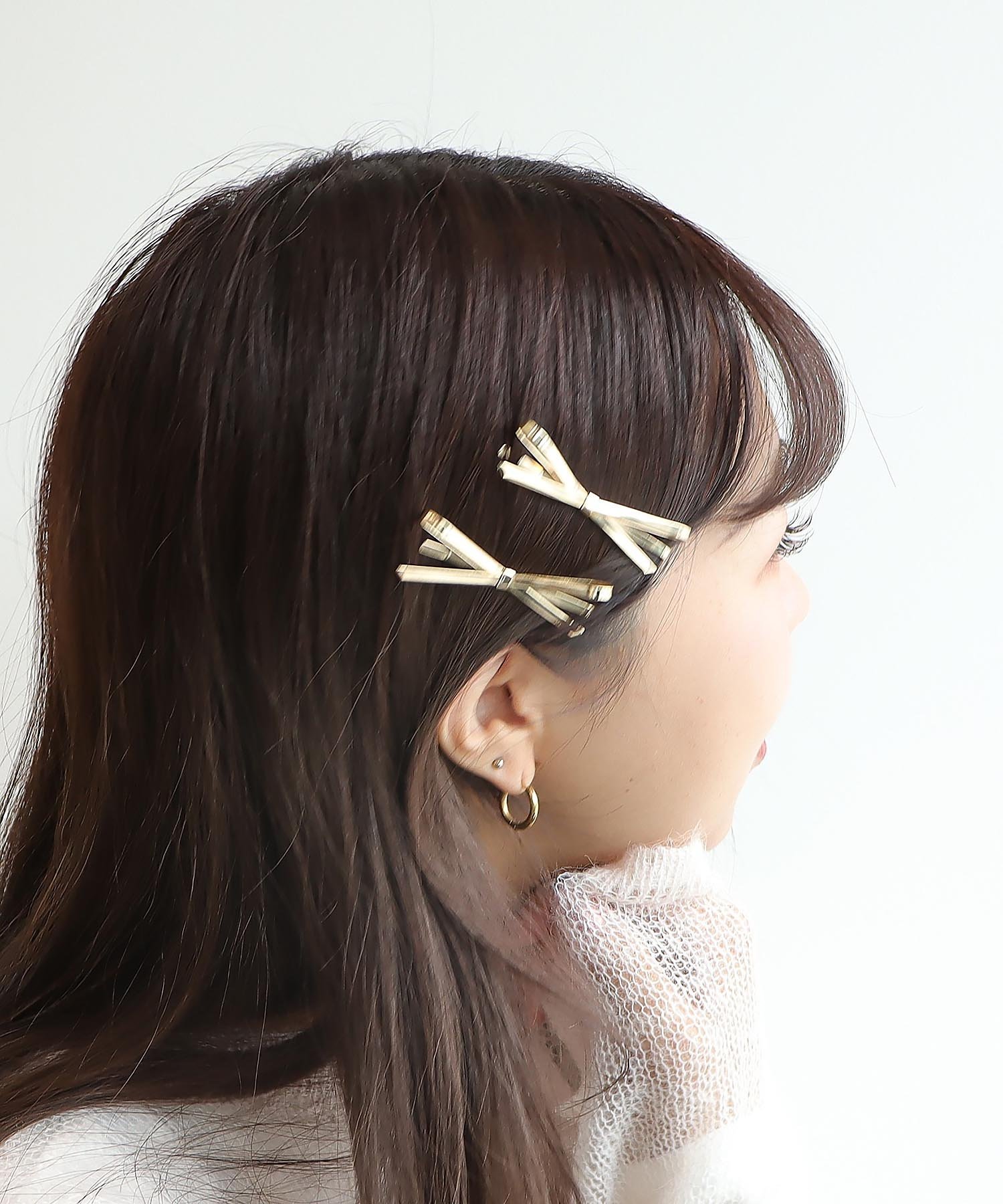 Three Four Time｜Three Four Time/メタルリボンヘアピン | Rakuten