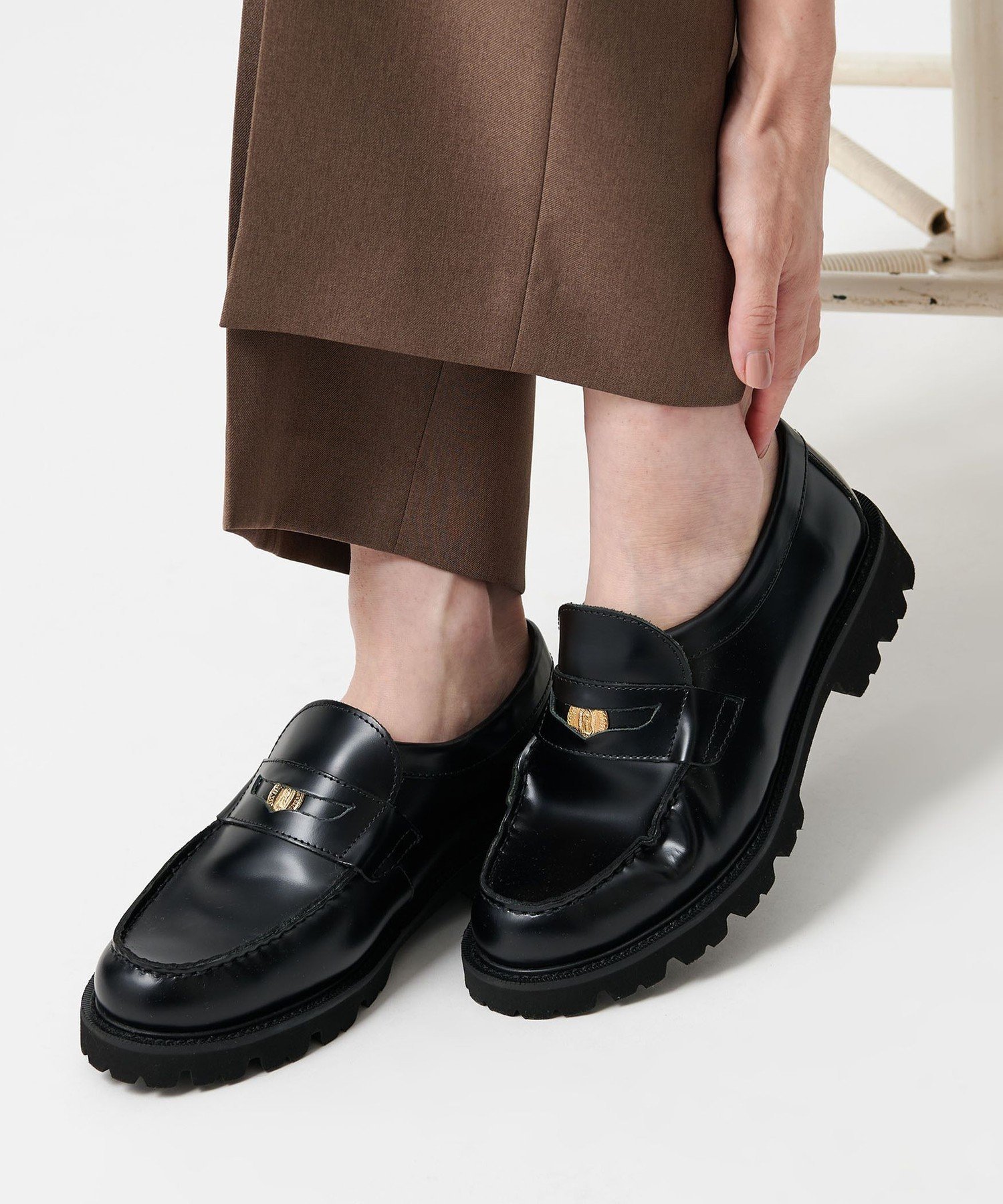 別注　CAMINANDO レザー ローファー BEAUTY&YOUTH 6 BEAUTY&YOUTH UNITED ARROWS 【別注】 ＜CAMINANDO＞レザー コイン