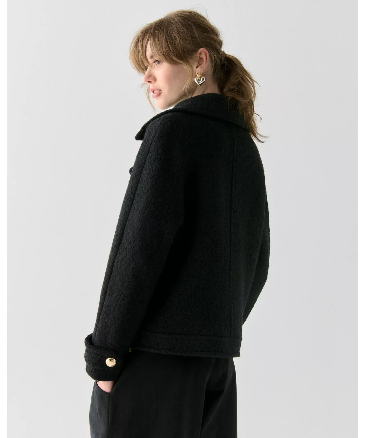 kate spade new york｜【公式】ウール クロップド ピーコート