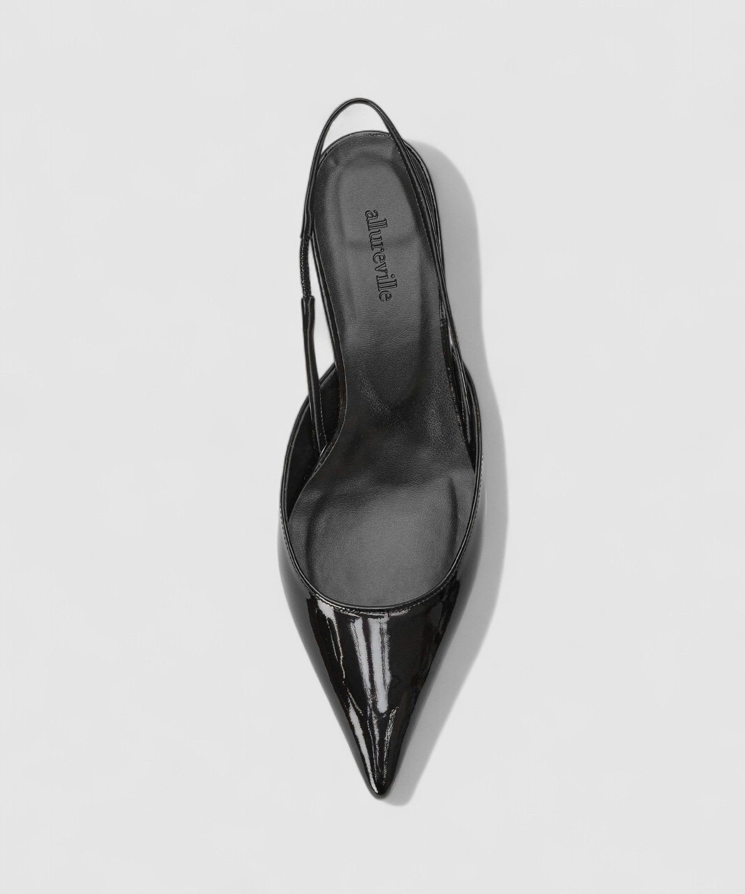 allureville｜◇ ポインテッドスリングバックストラップパンプス