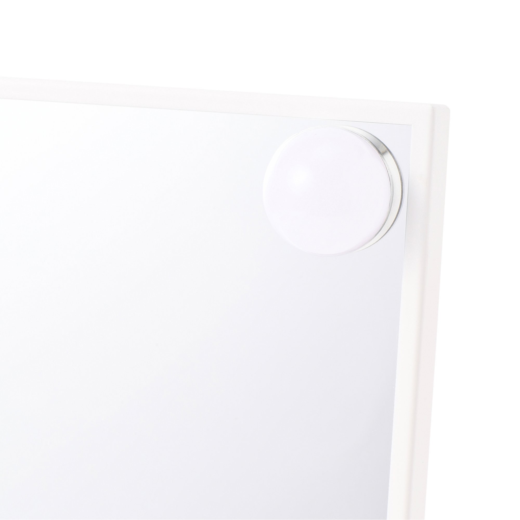 Francfranc｜ハリウッドミラー スクエア S ホワイト 調光 調色 ライト