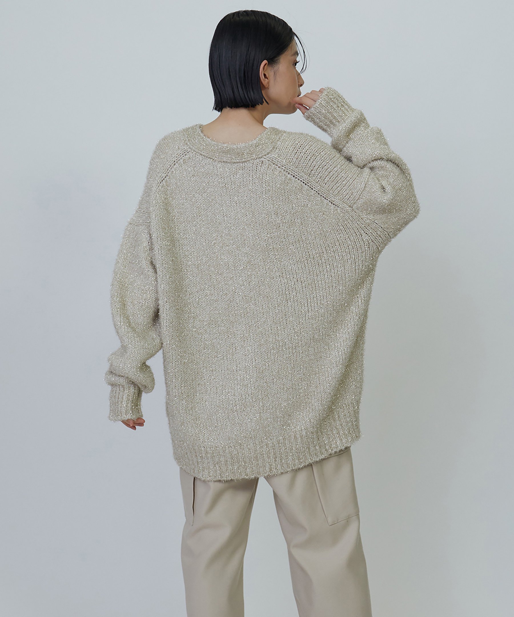 1er Arrondissement｜ラメシャギーカーディガン | Rakuten Fashion