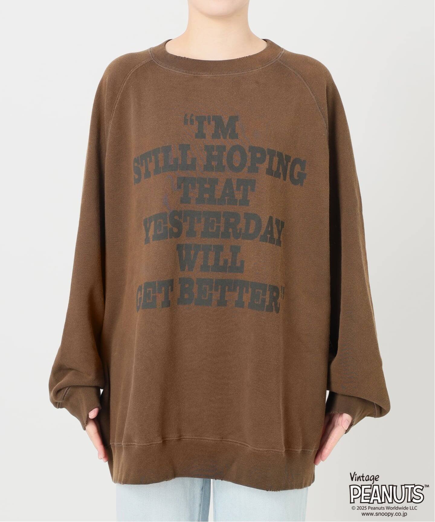 FRAMeWORK｜≪WEB限定/ 追加≫MEAN MACHINE AGE 別注 PEANUTS VTG CREW