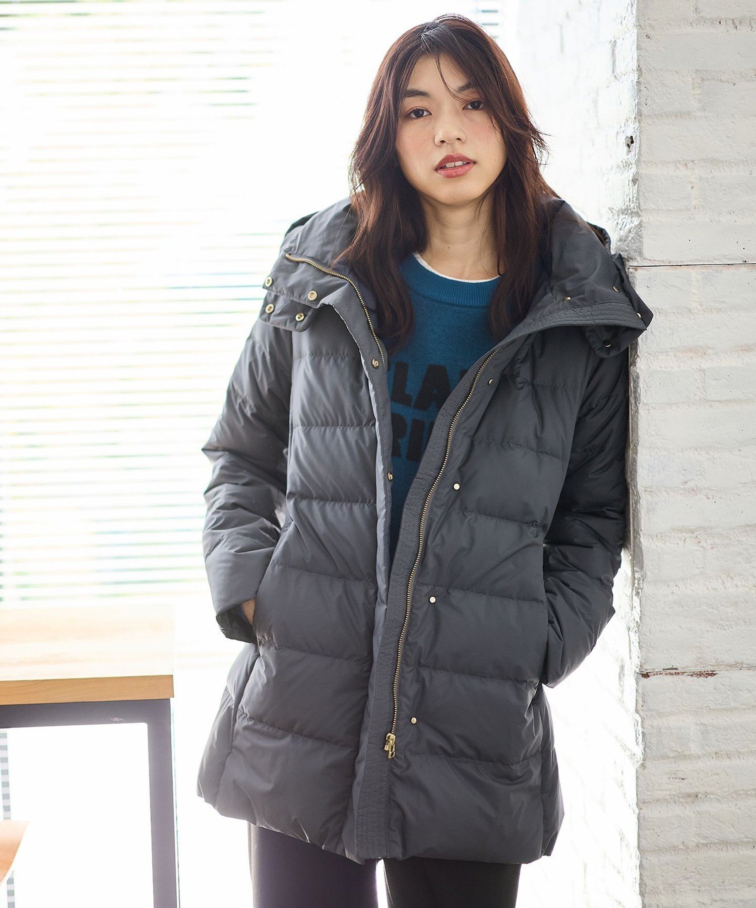 ANY｜【フード取り外し可能】楽映えリッチロング丈ダウン | Rakuten