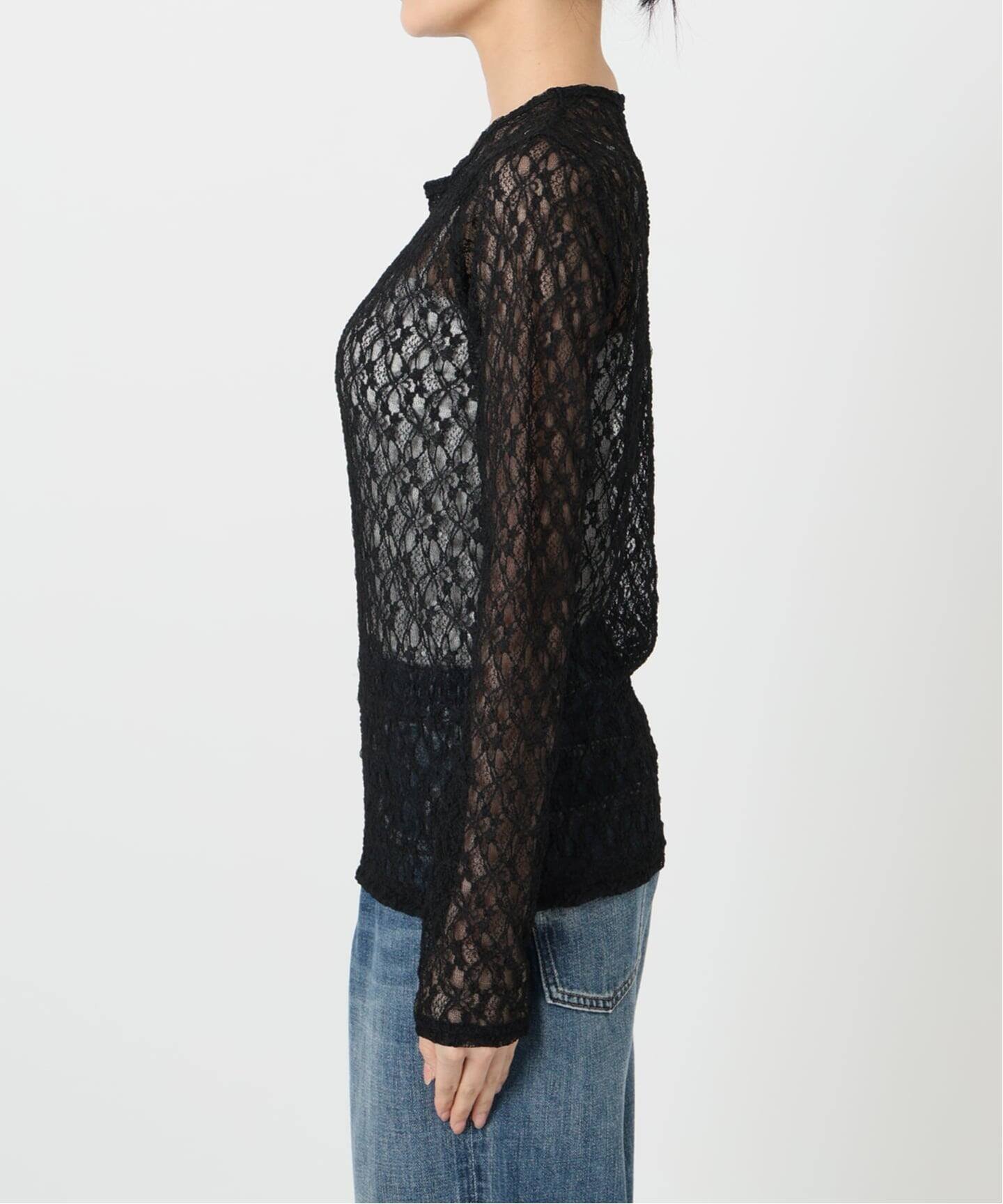 Spick & Span｜《追加》ストレッチレースクルーネックプルオーバー