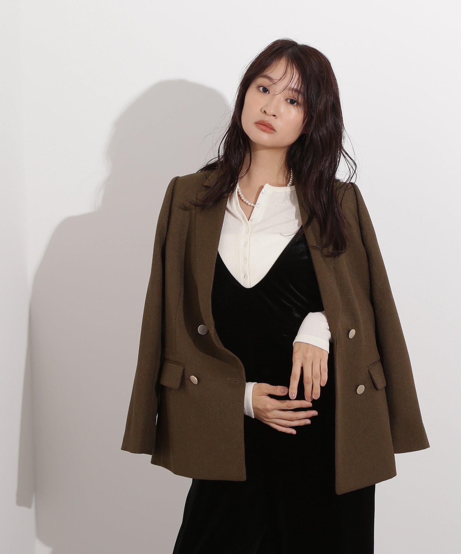 N. Natural Beauty Basic*｜ダブルブレストテーラードジャケット