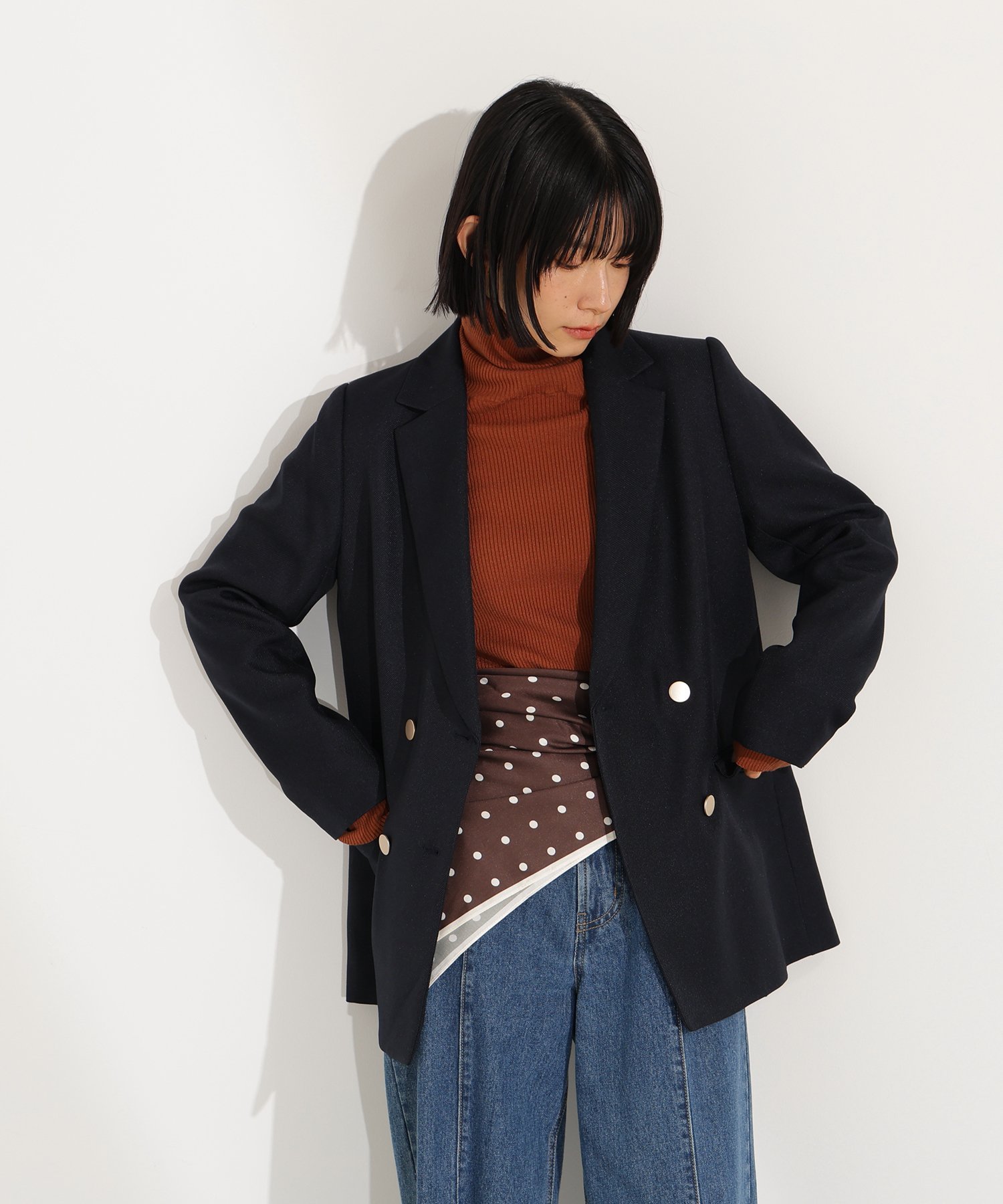 N. Natural Beauty Basic*｜ダブルブレストテーラードジャケット