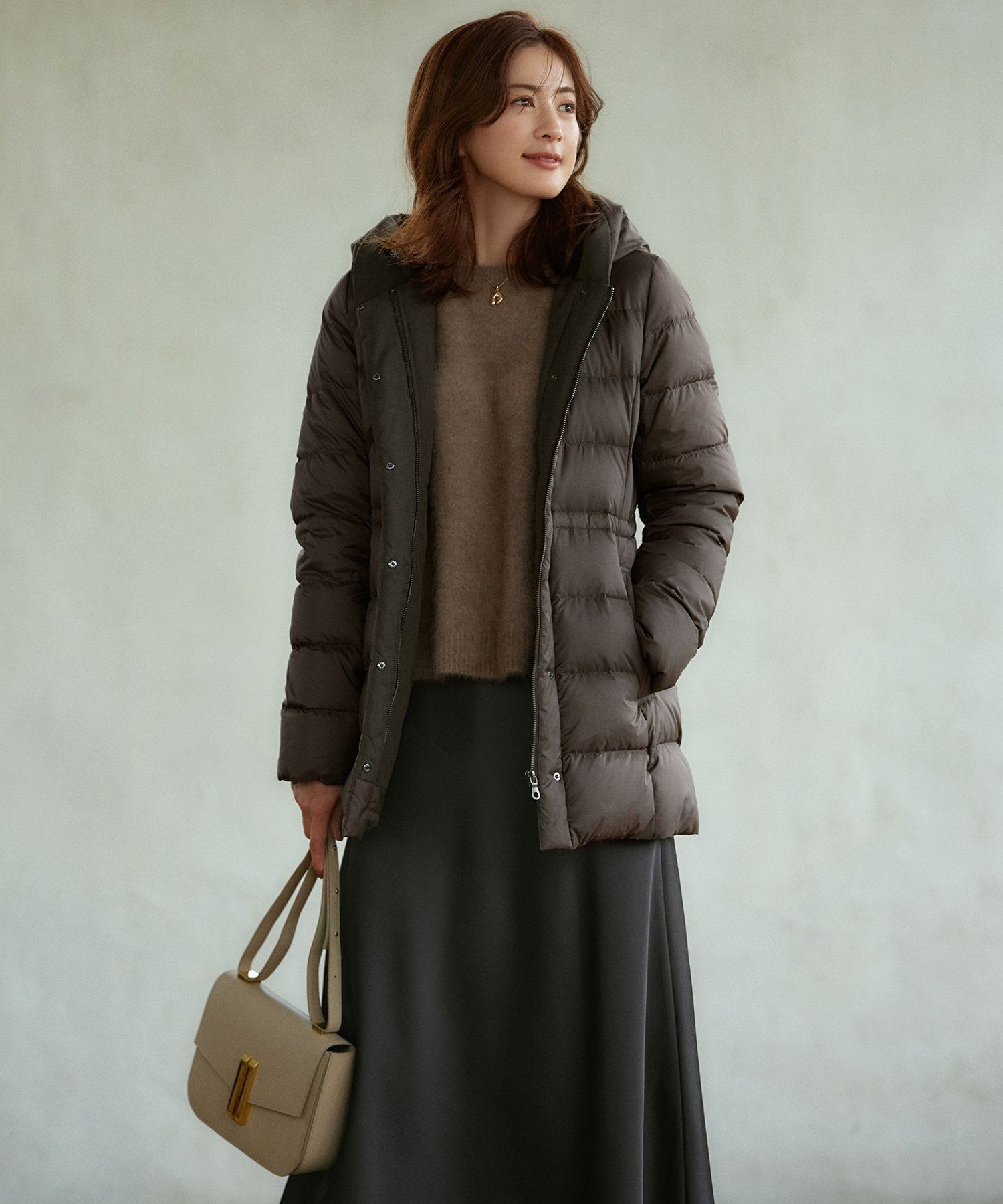 23区｜【VERY掲載/新色追加】シレータフタ ミドル丈 ダウンコート