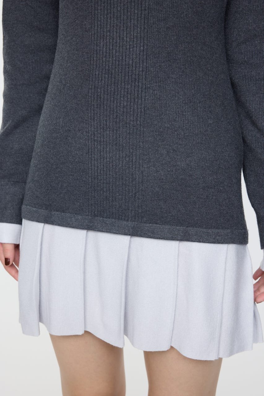 moussy｜LAYERED KNIT ミニドレス | Rakuten Fashion(楽天ファッション