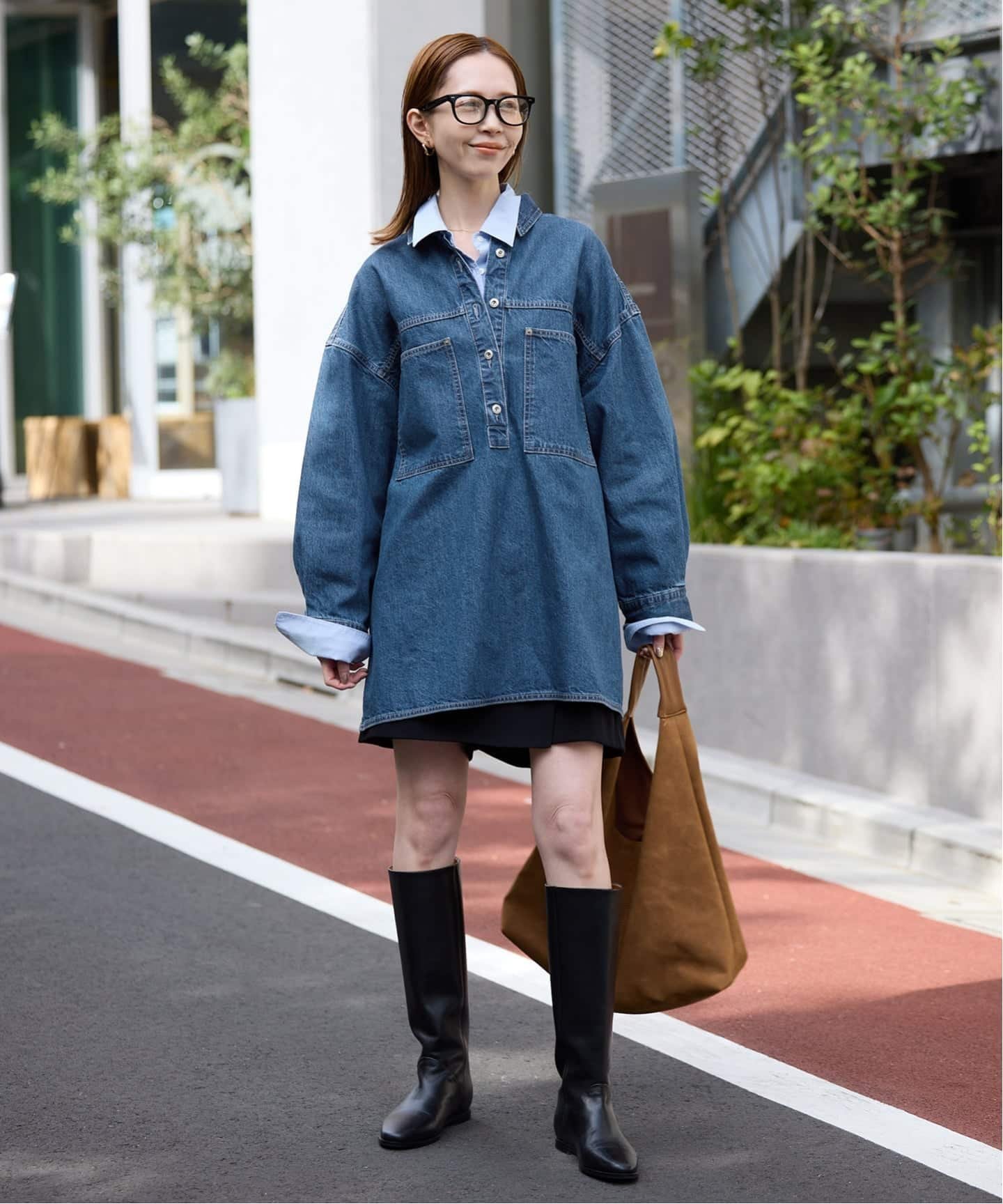 SLOBE IENA｜LE DENIM フィールドオーバーチュニック | Rakuten
