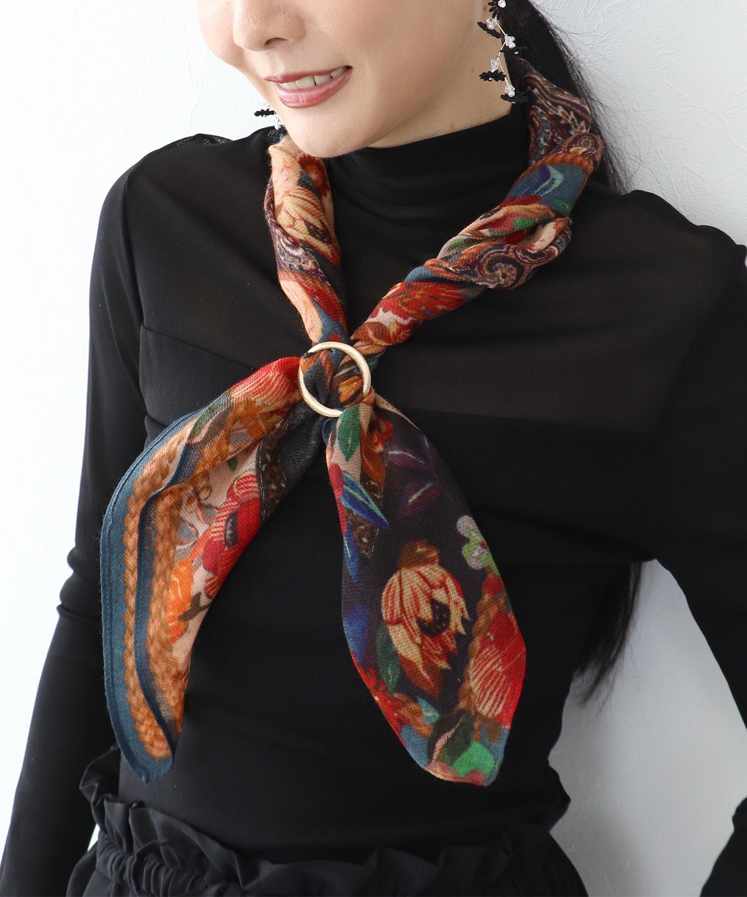 Three Four Time｜Three Four Time/花柄プリントスカーフ | Rakuten