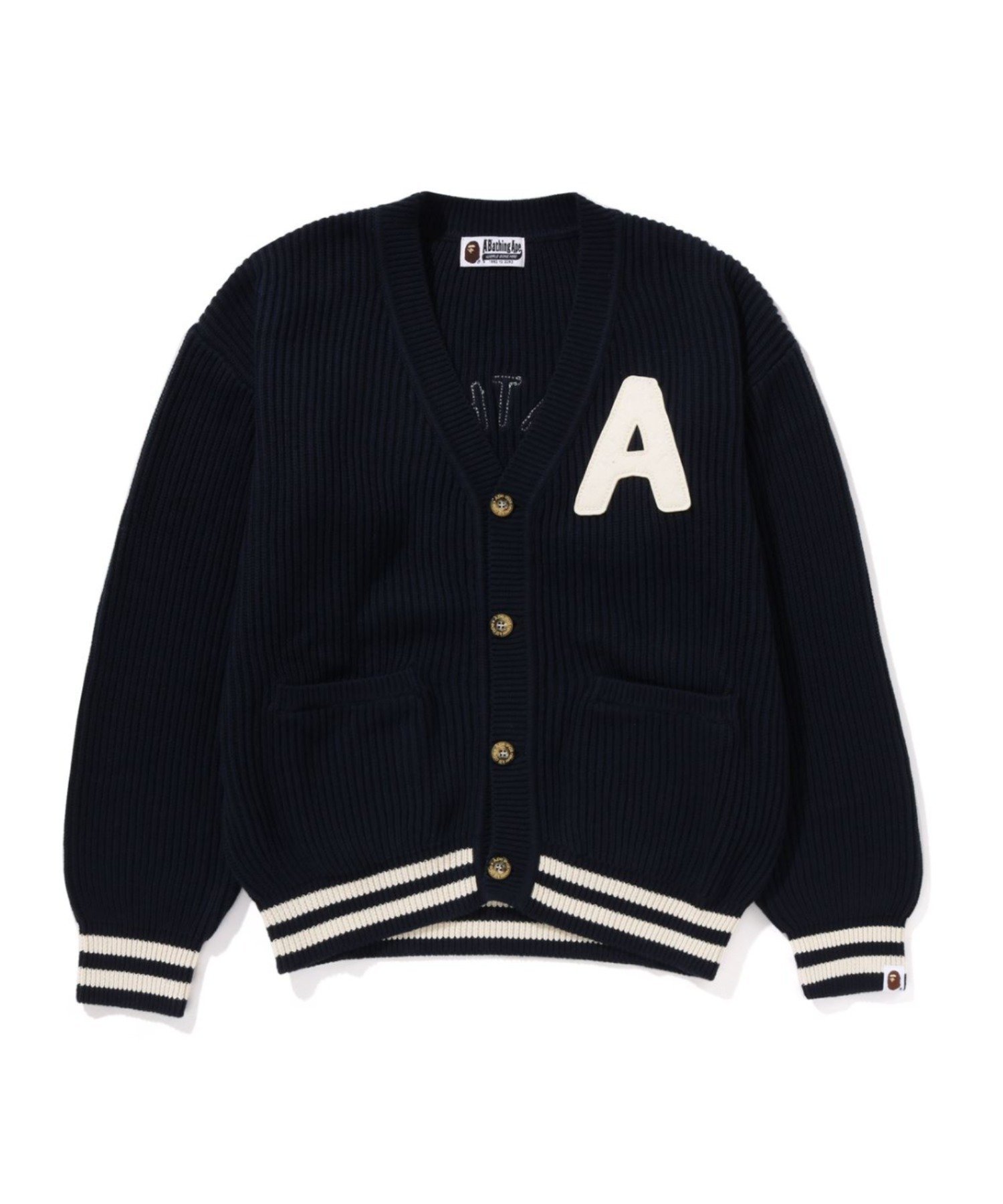 A BATHING APE｜A BATHING APE COLLEGE CARDIGAN | Rakuten Fashion